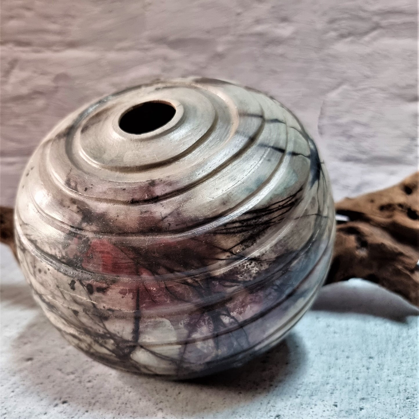 Snail's Shell: Pit-fired Vase