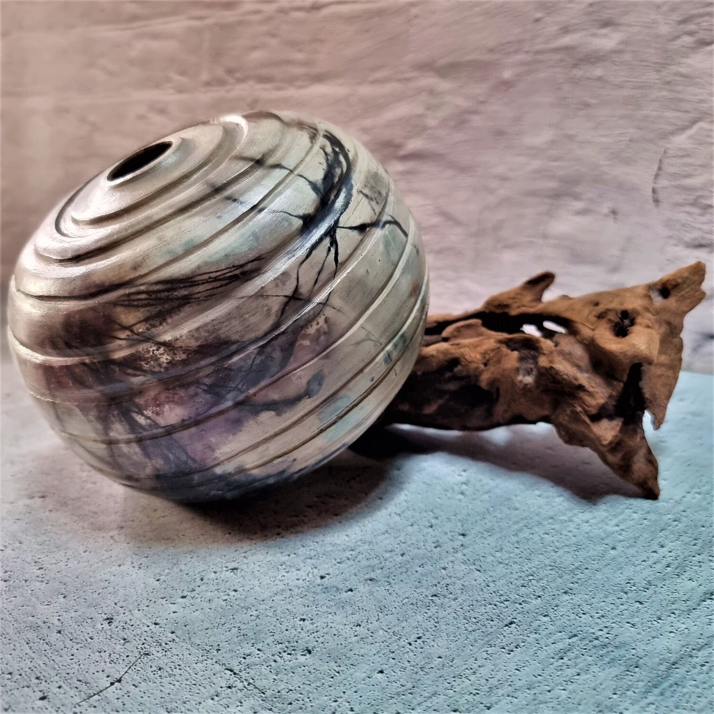 Snail's Shell: Pit-fired Vase