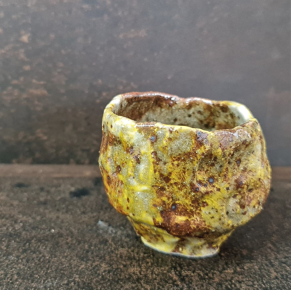 Yellow Shino Ash Yunomi  (Tea Cup)